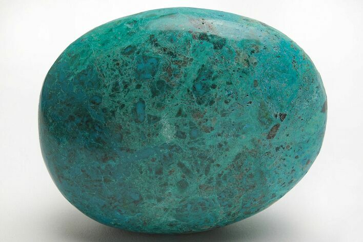 Polished, Vivid-Blue Chrysocolla Stone - Peru #210968